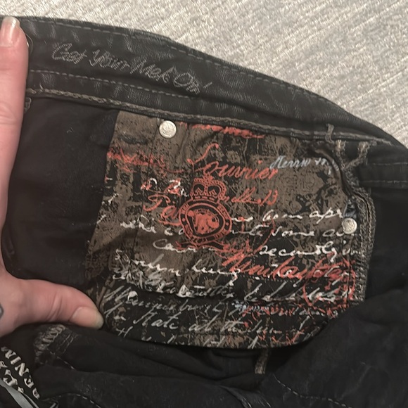 MEK Denim slightly distressed black OAXACA skinny jeans - size 28 - Picture 10 of 10